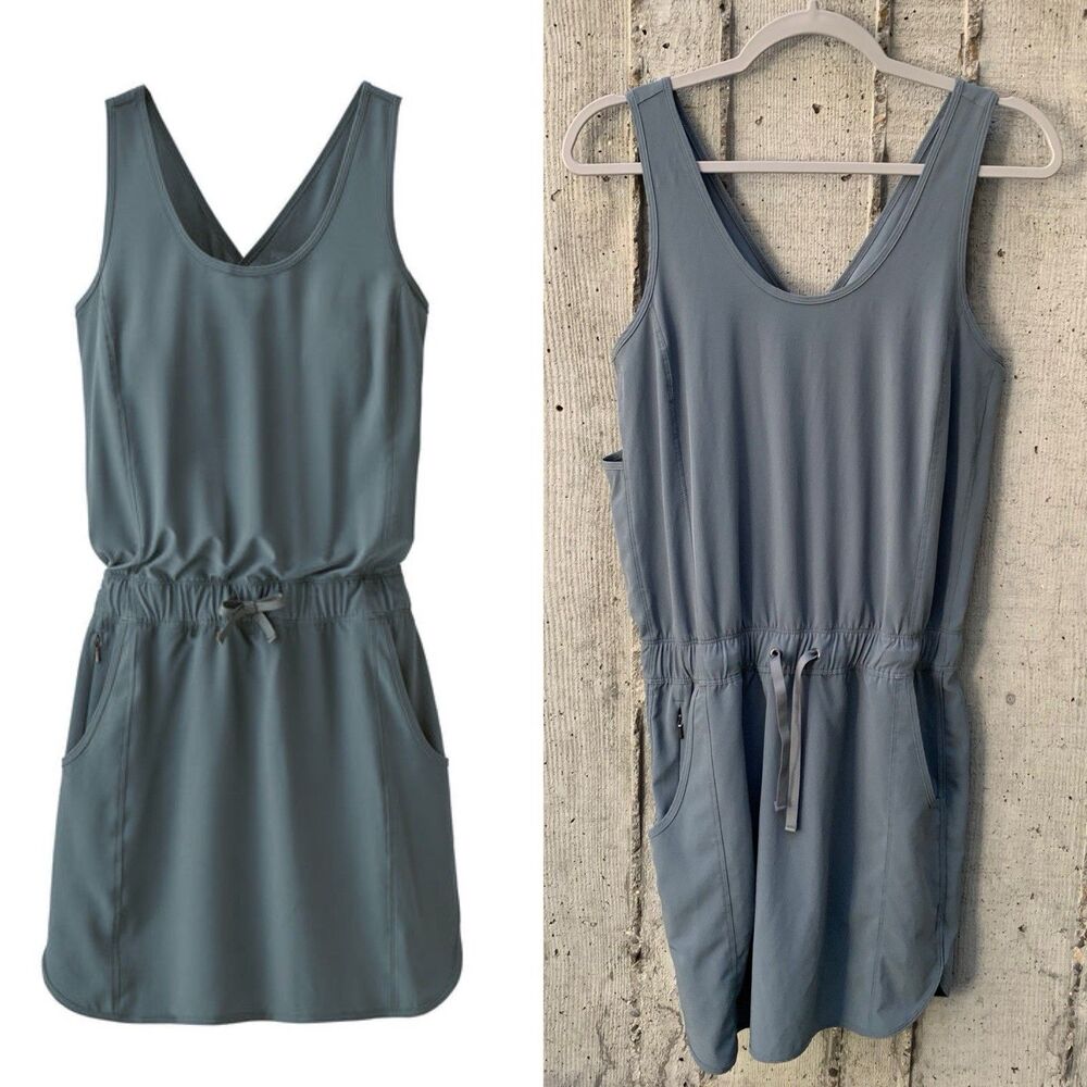 Patagonia Women's Fleetwith Dress Plume Grey Pockets Athletic Outdoor Gorpcore S